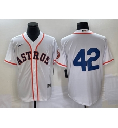 Men's Houston Astros #42 Jackie Robinson White Cool Base Stitched Baseball Jersey Men's Houston Astros #42 Jackie Robinson White Cool Base Stitched Baseball Jersey