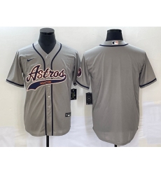 Men's Houston Astros Blank Grey Cool Base Stitched Baseball Jersey Men's Houston Astros Blank Grey Cool Base Stitched Baseball Jersey