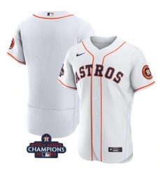 Men's Houston Astros Blank White 2022 World Series Champions Flex Base Stitched Baseball Jersey Men's Houston Astros Blank White 2022 World Series Champions Flex Base Stitched Baseball Jersey