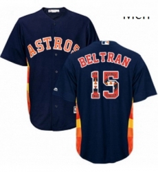 Mens Majestic Houston Astros 15 Carlos Beltran Authentic Navy Blue Team Logo Fashion Cool Base MLB Jersey Mens Majestic Houston Astros 15 Carlos Beltran Authentic Navy Blue Team Logo Fashion Cool Base MLB Jersey