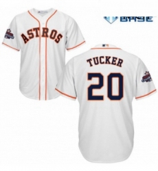 Mens Majestic Houston Astros 20 Preston Tucker Replica White Home 2017 World Series Champions Cool Base MLB Jersey Mens Majestic Houston Astros 20 Preston Tucker Replica White Home 2017 World Series Champions Cool Base MLB Jersey