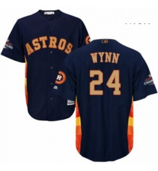 Mens Majestic Houston Astros 24 Jimmy Wynn Replica Navy Blue Alternate 2018 Gold Program Cool Base MLB Jersey Mens Majestic Houston Astros 24 Jimmy Wynn Replica Navy Blue Alternate 2018 Gold Program Cool Base MLB Jersey