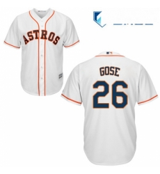 Mens Majestic Houston Astros 26 Anthony Gose Replica White Home Cool Base MLB Jersey Mens Majestic Houston Astros 26 Anthony Gose Replica White Home Cool Base MLB Jersey