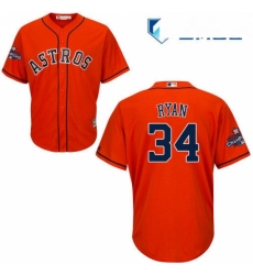 Mens Majestic Houston Astros 34 Nolan Ryan Replica Orange Alternate 2017 World Series Champions Cool Base MLB Jersey Mens Majestic Houston Astros 34 Nolan Ryan Replica Orange Alternate 2017 World Series Champions Cool Base MLB Jersey