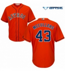 Mens Majestic Houston Astros 43 Lance McCullers Replica Orange Alternate Cool Base MLB Jersey Mens Majestic Houston Astros 43 Lance McCullers Replica Orange Alternate Cool Base MLB Jersey