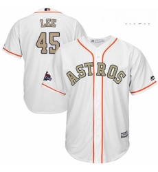 Mens Majestic Houston Astros 45 Carlos Lee Replica White 2018 Gold Program Cool Base MLB Jersey Mens Majestic Houston Astros 45 Carlos Lee Replica White 2018 Gold Program Cool Base MLB Jersey