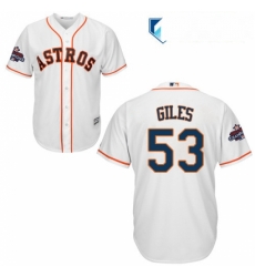 Mens Majestic Houston Astros 53 Ken Giles Replica White Home 2017 World Series Champions Cool Base MLB Jersey Mens Majestic Houston Astros 53 Ken Giles Replica White Home 2017 World Series Champions Cool Base MLB Jersey