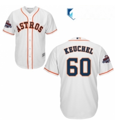 Mens Majestic Houston Astros 60 Dallas Keuchel Replica White Home 2017 World Series Champions Cool Base MLB Jersey Mens Majestic Houston Astros 60 Dallas Keuchel Replica White Home 2017 World Series Champions Cool Base MLB Jersey