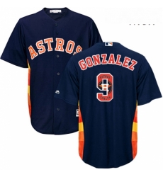 Mens Majestic Houston Astros 9 Marwin Gonzalez Authentic Navy Blue Team Logo Fashion Cool Base MLB Jersey Mens Majestic Houston Astros 9 Marwin Gonzalez Authentic Navy Blue Team Logo Fashion Cool Base MLB Jersey