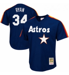 Mens Mitchell and Ness 1988 Houston Astros 34 Nolan Ryan Replica Navy Blue Throwback MLB Jersey Mens Mitchell and Ness 1988 Houston Astros 34 Nolan Ryan Replica Navy Blue Throwback MLB Jersey