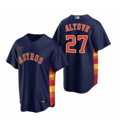 Mens Nike Houston Astros 27 Jose Altuve Navy Alternate Stitched Baseball Jerse Mens Nike Houston Astros 27 Jose Altuve Navy Alternate Stitched Baseball Jerse