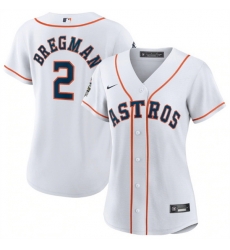 Women Houston Astros 2 Alex Bregman White 2022 World Series Cool Base Stitched Baseball Jersey Women Houston Astros 2 Alex Bregman White 2022 World Series Cool Base Stitched Baseball Jersey