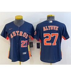 Women Houston Astros 27 Jose Altuve Navy With Patch Cool Base Stitched Baseball Jersey 1 Women Houston Astros 27 Jose Altuve Navy With Patch Cool Base Stitched Baseball Jersey 1