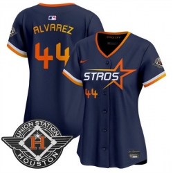 Women Houston Astros 44 Yordan Alvarez Navy 2025 City Connect Limited Stitched Baseball Jersey