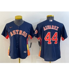 Women Houston Astros 44 Yordan Alvarez Navy With Patch Cool Base Stitched Baseball Jersey Women Houston Astros 44 Yordan Alvarez Navy With Patch Cool Base Stitched Baseball Jersey