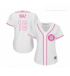 Womens Houston Astros 16 Aledmys Diaz Authentic White Fashion Cool Base Baseball Jersey Womens Houston Astros 16 Aledmys Diaz Authentic White Fashion Cool Base Baseball Jersey