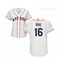 Womens Houston Astros 16 Aledmys Diaz Authentic White Home Cool Base Baseball Jersey Womens Houston Astros 16 Aledmys Diaz Authentic White Home Cool Base Baseball Jersey