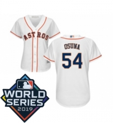 Womens Houston Astros 54 Roberto Osuna White Home Cool Base Baseball jersey Womens Houston Astros 54 Roberto Osuna White Home Cool Base Baseball jersey