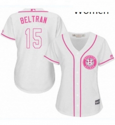 Womens Majestic Houston Astros 15 Carlos Beltran Replica White Fashion Cool Base MLB Jersey Womens Majestic Houston Astros 15 Carlos Beltran Replica White Fashion Cool Base MLB Jersey