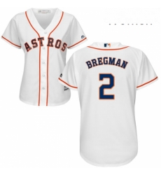 Womens Majestic Houston Astros 2 Alex Bregman Authentic White Home Cool Base MLB Jersey Womens Majestic Houston Astros 2 Alex Bregman Authentic White Home Cool Base MLB Jersey