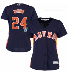 Womens Majestic Houston Astros 24 Jimmy Wynn Replica Navy Blue Alternate Cool Base MLB Jersey Womens Majestic Houston Astros 24 Jimmy Wynn Replica Navy Blue Alternate Cool Base MLB Jersey