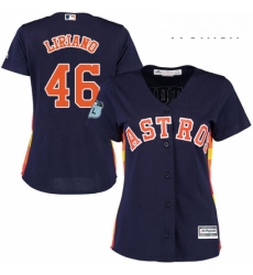 Womens Majestic Houston Astros 46 Francisco Liriano Authentic Navy Blue Alternate Cool Base MLB Jersey Womens Majestic Houston Astros 46 Francisco Liriano Authentic Navy Blue Alternate Cool Base MLB Jersey