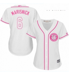 Womens Majestic Houston Astros 6 Jake Marisnick Authentic White Fashion Cool Base MLB Jersey Womens Majestic Houston Astros 6 Jake Marisnick Authentic White Fashion Cool Base MLB Jersey