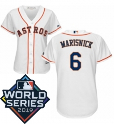Womens Majestic Houston Astros 6 Jake Marisnick White Home Cool Base Sitched 2019 World Series Patch jersey Womens Majestic Houston Astros 6 Jake Marisnick White Home Cool Base Sitched 2019 World Series Patch jersey