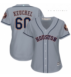 Womens Majestic Houston Astros 60 Dallas Keuchel Authentic Grey Road Cool Base MLB Jersey Womens Majestic Houston Astros 60 Dallas Keuchel Authentic Grey Road Cool Base MLB Jersey
