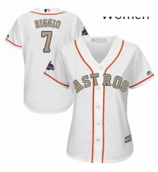 Womens Majestic Houston Astros 7 Craig Biggio Authentic White 2018 Gold Program Cool Base MLB Jersey Womens Majestic Houston Astros 7 Craig Biggio Authentic White 2018 Gold Program Cool Base MLB Jersey