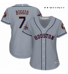 Womens Majestic Houston Astros 7 Craig Biggio Replica Grey Road 2017 World Series Champions Cool Base MLB Jersey Womens Majestic Houston Astros 7 Craig Biggio Replica Grey Road 2017 World Series Champions Cool Base MLB Jersey