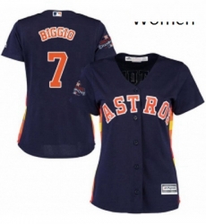 Womens Majestic Houston Astros 7 Craig Biggio Replica Navy Blue Alternate 2017 World Series Champions Cool Base MLB Jersey Womens Majestic Houston Astros 7 Craig Biggio Replica Navy Blue Alternate 2017 World Series Champions Cool Base MLB Jersey