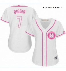 Womens Majestic Houston Astros 7 Craig Biggio Replica White Fashion Cool Base MLB Jersey Womens Majestic Houston Astros 7 Craig Biggio Replica White Fashion Cool Base MLB Jersey