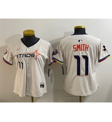 Youth Houston Astros 11 Cam Smith Cream 2025 City Connect With Texas Patch Limited Stitched Baseball Jersey Youth Houston Astros 11 Cam Smith Cream 2025 City Connect With Texas Patch Limited Stitched Baseball Jersey