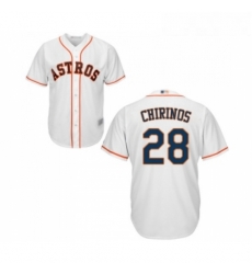 Youth Houston Astros 28 Robinson Chirinos Authentic White Home Cool Base Baseball Jersey Youth Houston Astros 28 Robinson Chirinos Authentic White Home Cool Base Baseball Jersey