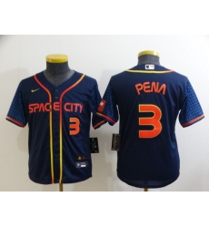 Youth Houston Astros 3 Jeremy Pena 2022 Navy City Connect Stitched Jersey Youth Houston Astros 3 Jeremy Pena 2022 Navy City Connect Stitched Jersey