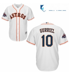 Youth Majestic Houston Astros 10 Yuli Gurriel Authentic White Home 2017 World Series Champions Cool Base MLB Jersey Youth Majestic Houston Astros 10 Yuli Gurriel Authentic White Home 2017 World Series Champions Cool Base MLB Jersey