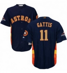 Youth Majestic Houston Astros 11 Evan Gattis Authentic Navy Blue Alternate 2018 Gold Program Cool Base MLB Jersey Youth Majestic Houston Astros 11 Evan Gattis Authentic Navy Blue Alternate 2018 Gold Program Cool Base MLB Jersey
