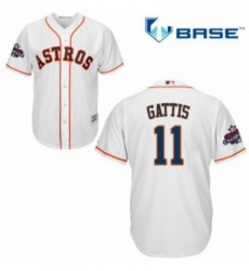 Youth Majestic Houston Astros 11 Evan Gattis Replica White Home 2017 World Series Champions Cool Base MLB Jersey Youth Majestic Houston Astros 11 Evan Gattis Replica White Home 2017 World Series Champions Cool Base MLB Jersey
