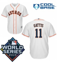 Youth Majestic Houston Astros 11 Evan Gattis White Home Cool Base Sitched 2019 World Series Patch Jersey Youth Majestic Houston Astros 11 Evan Gattis White Home Cool Base Sitched 2019 World Series Patch Jersey