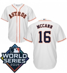 Youth Majestic Houston Astros 16 Brian McCann White Home Cool Base Sitched 2019 World Series Patch Jersey Youth Majestic Houston Astros 16 Brian McCann White Home Cool Base Sitched 2019 World Series Patch Jersey