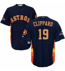 Youth Majestic Houston Astros 19 Tyler Clippard Authentic Navy Blue Alternate 2018 Gold Program Cool Base MLB Jersey Youth Majestic Houston Astros 19 Tyler Clippard Authentic Navy Blue Alternate 2018 Gold Program Cool Base MLB Jersey