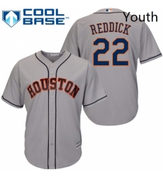 Youth Majestic Houston Astros 22 Josh Reddick Authentic Grey Road Cool Base MLB Jersey Youth Majestic Houston Astros 22 Josh Reddick Authentic Grey Road Cool Base MLB Jersey