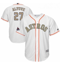 Youth Majestic Houston Astros 27 Jose Altuve Authentic White 2018 Gold Program Cool Base MLB Jersey Youth Majestic Houston Astros 27 Jose Altuve Authentic White 2018 Gold Program Cool Base MLB Jersey