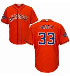 Youth Majestic Houston Astros 33 Mike Scott Replica Orange Alternate 2017 World Series Champions Cool Base MLB Jersey Youth Majestic Houston Astros 33 Mike Scott Replica Orange Alternate 2017 World Series Champions Cool Base MLB Jersey