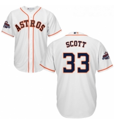 Youth Majestic Houston Astros 33 Mike Scott Replica White Home 2017 World Series Champions Cool Base MLB Jersey Youth Majestic Houston Astros 33 Mike Scott Replica White Home 2017 World Series Champions Cool Base MLB Jersey