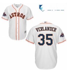 Youth Majestic Houston Astros 35 Justin Verlander Replica White Home 2017 World Series Champions Cool Base MLB Jersey Youth Majestic Houston Astros 35 Justin Verlander Replica White Home 2017 World Series Champions Cool Base MLB Jersey