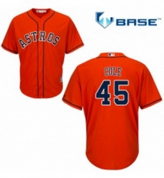 Youth Majestic Houston Astros 45 Gerrit Cole Authentic Orange Alternate Cool Base MLB Jersey Youth Majestic Houston Astros 45 Gerrit Cole Authentic Orange Alternate Cool Base MLB Jersey