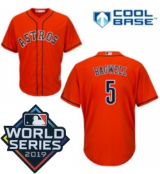 Youth Majestic Houston Astros 5 Jeff Bagwell Orange Alternate Cool Base Sitched 2019 World Series Patch Jersey Youth Majestic Houston Astros 5 Jeff Bagwell Orange Alternate Cool Base Sitched 2019 World Series Patch Jersey