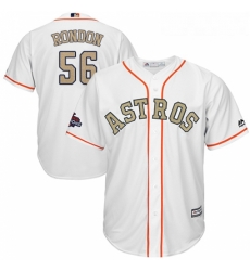 Youth Majestic Houston Astros 56 Hector Rondon Authentic White 2018 Gold Program Cool Base MLB Jersey Youth Majestic Houston Astros 56 Hector Rondon Authentic White 2018 Gold Program Cool Base MLB Jersey